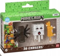Memorysolution Mojang Studios 3 darabos Minecraft 3D radírfigura készlet - A Verzió (MC4021A) (MC4021A)