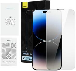 Baseus Privacy Apple iPhone 14 Pro Max Edzett üveg kijelzővédő (2db) (P60012018201-00) (P60012018201-00)