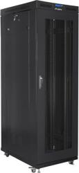 Lanberg FF01-8027-23BL 19" 27U SZÉL: 800mm MÉLY: 1000mm MAG: 1438mm lapraszerelt LCD hálós fémajtós fekete rack szekrény (FF01-8027-23BL) (FF01-8027-23BL)