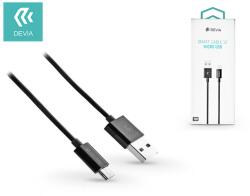 DEVIA USB - micro USB adat- és töltőkábel 1 m-es vezetékkel - Devia Smart Cable V2 USB 2.1A - black (ST330681) (ST330681)