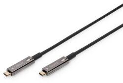 ASSMANN AK-330160-150-S USB kábel 15 M USB 3.2 Gen 1 (3.1 Gen 1) USB C Fekete (AK-330160-150-S) (AK-330160-150-S)