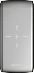 Platinet vezeték nélküli töltő/power bank, 10 000mAh, polimer, QI, 2.0 gyorstöltés, fekete (PMPB10QIB) (PMPB10QIB)