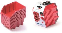 Prosperplast Tárolódoboz 5982234 - 98X70X118 mm, 10 db, Fekete (KBISS12-S411) (KBISS12-S411)