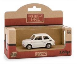 Daffi Daffi: PRL Fiat 126p autó fém és műanyag modell - Fehér (K-569) (K-569)