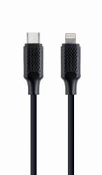 Gembird USB-C apa - Lightning apa 2.0 Adat és töltő kábel - Fekete (1, 5m) (CC-USB2-CM8PM-1.5M) (CC-USB2-CM8PM-1.5M)