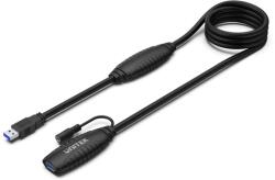 Unitek Y-3003C USB-A apa - USB-A anya 3.1 Hosszabbító kábel - Fekete (15m) (Y-3003C) (Y-3003C)
