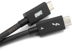 OWC Thunderbolt 4 USB-C apa - USB-C apa 4.0 Adat- és töltőkábel - Fekete (2m) (OWCCBLTB4C2.0M) (OWCCBLTB4C2.0M)