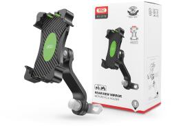XO univerzális motorkerékpár visszapillantó tükörre szerelhető telefontartó 4, 0-7, 6 '' méretű készülékekhez - XO C118 - fekete (XO835331) (XO835331)