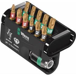Wera Bit-Check 12 Diamond 1 05057421001 Bit készlet 12 részes Kereszthornyú Pozidriv, Kereszthornyú Phillips, TORX BiTorsion (05057421001) (05057421001)