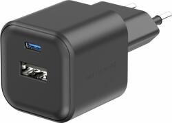 SWISSTEN 22071110 USB-A / USB-C Hálózati Töltő Adapter 20W - Fekete (8595217484412) (8595217484412)