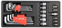 TOYA dugókulcs betét - Allen, Torx, bitek készlet 31 db (YT-55451) (YT-55451)