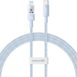 Baseus Gem USB-C apa - Lightning apa Adat és gyorstöltő kábel 1m - Kék (P10373001311-00) (P10373001311-00)