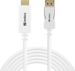 Sandberg DisplayPort kábel, DisplayPort 1.4-HDMI 4K60Hz 2m (509-16) (509-16)