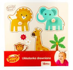 Smily Play Puzzle bebelusi, SmilyPlay, Animale, Lemn, 2+ (SPW83799) (SPW83799) Puzzle