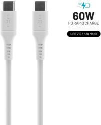 FIXED Liquid Silicone USB-C - USB-C kábel fehér (FIXDLS-CC12-WH) (FIXDLS-CC12-WH) (FIXDLS-CC12-WH)