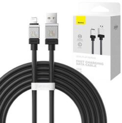 Baseus USB-C - Lightning kábel 2.4A 2m fekete (CAKW000501) (CAKW000501) (CAKW000501)