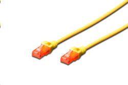 ASSMANN DK-1612-005/Y U/UTP patch kábel CAT6 0.5m sárga (DK-1612-005/Y) (DK-1612-005/Y)
