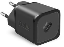 SBS PD USB-C Hálózati töltő - Fekete (20W) (TETRGAN1C20K) (TETRGAN1C20K)