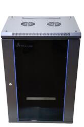 Extralink 19" Fali rack szekrény 15U 600x600mm - Fekete (EX. 14343) (EX.14343)