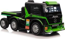 LEAN Toys Mercedes Axor XMX622B Elektromos Kamion 4246 - 24 V, 2 Darab 400 W Motor, LCD Kijelzővel, Szülői Távirányítóval, Zöld (4246) (4246)