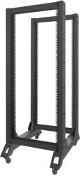Lanberg 27U 19" nyitott álló rack szekrény 600x800mm fekete (OR01-6827-B) (OR01-6827-B)