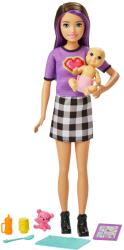 Mattel Barbie Skipper: Lila hajú bébiszitter kisbabával (GRP10) (GRP10)