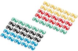 ASSMANN Colorclips F Patch Cable Mixed For Rj45-cable Mixed 5x 20 Pcs (a-cc-m) (a-cc-m)