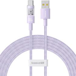 Baseus Gem USB-A apa - USB-C apa Adat és gyorstöltő kábel 2m - Lila (P10373002511-01) (P10373002511-01)
