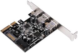 SilverStone ECU05 USB 3.1 Type-C / USB 3.0 Type-A PCIe portbővítő (SST-ECU05)