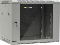 NETRACK 9U 19" fali rack szekrény 600x450mm levehető oldalú szürke (019-090-645-021) (019-090-645-021)