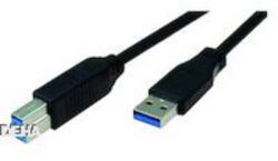 Bachmann USB 3.0 Csatlakozókábel [1x USB 3.0 dugó, A típus - 1x USB 3.0 dugó, B típus] 1.00 m Fekete (917.1205) (917.1205)