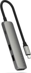 Satechi ST-P4SM hálózati csatlakozó USB C-típus 10000 Mbit/s Szürke (STP4SM [25598345]) (STP4SM [25598345])