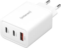 Intenso W65ACC GaN 2x USB-C / USB-A Hálózati töltő - Fehér (65W) (7806512) (7806512)