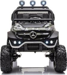 LEAN Toys Mercedes Unimog S 12 V Elektromos Kisautó 9348 - 4 db 35 W Motorral, Szülői Távirányítóval, Nyitható Ajtókkal, EVA Kerekekkel, Terep Színű (LEAN-9348) (LEAN-9348)