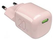 SBS Puro GaN USB-C Hálózati töltő - Rózsaszín (20W) (PUFCMTCUSBC20WGROSE) (PUFCMTCUSBC20WGROSE)
