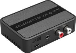 Techly IDATA SPDIF-8 audió konverter Fekete (IDATA SPDIF-8) (IDATA SPDIF-8)