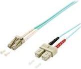 Diverse LogiLink LC/UPC duplex -> SC/UPC duplex M/M adatkábel 0.5m türkiz OM3, 50/125m ( )