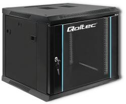 Qoltec Quoltec 19" Fali rack szekrény 9U 600x500mm - Fekete (54466) (54466)