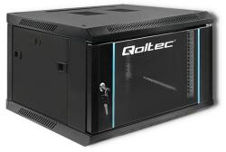 Qoltec Quoltec 19" Fali rack szekrény 6U 600x370mm - Fekete (54465)