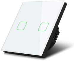 Maclean Energy MCE703W Touch Intelligens vezeték nélküli beltéri kettes villanykapcsoló (MCE703W) (MCE703W)