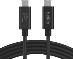 Belkin Connect USB-C apa - USB-C apa 4.0 Adat és töltő kábel - Fekete (2m) (INZ004BT2MBK) (INZ004BT2MBK)