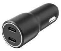TB 2x USB-C Autós töltő - Fekete (45W) (ASTBXLU2C40WPDB) (ASTBXLU2C40WPDB)