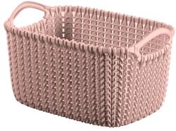 Keter Knit Kötött hatású kosár XS méret - Rózsaszín (0803675204) (0803675204)