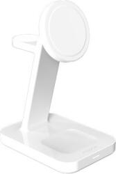 Zagg International mophie Snap+ 3-in-1 Wireless Charge Stand Headset, Okostelefon, Okosóra Fehér USB Vezeték nélkül tölthető Gyorstöltés Beltéri (401314108) (401314108)