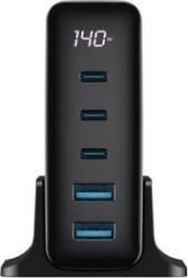 Havit UCLE004 EU Utazó Hálózati Gyorstöltő Adapter 140W - Fekete (UCLE004 EU) (UCLE004 EU)
