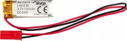Akyga Lithium Polymer Battery Akyga AKY0474 LP401230 Li-Po 3.7V/110mAh PCM JST 2.54 2-Pin Connector 150mm (AKY0474) (AKY0474)