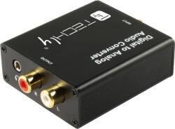 Techly IDATA SPDIF-9 audió konverter Fekete (IDATA SPDIF-9) (IDATA SPDIF-9)