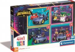 Clementoni Puzzle 104 db Supecolor 4 Az 1-Ben - Batwheels (21529 CLM) (21529 CLM)