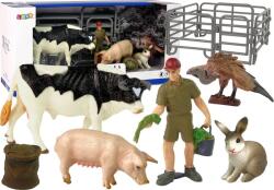 LeanToys Nagy Állat Figura Szett - Tanya Témájú, 10 db (12381) (12381)