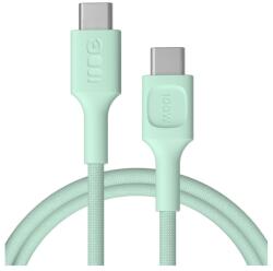 Green Cell PowerStream 100W USB-C apa - USB-C apa Adat és töltő kábel 1.2m - Zöld (KABGC100PS120MG) (KABGC100PS120MG)